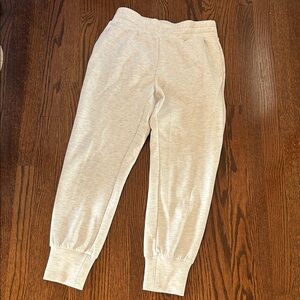 Varley Slim Cuff Pant in Ivory Marl
